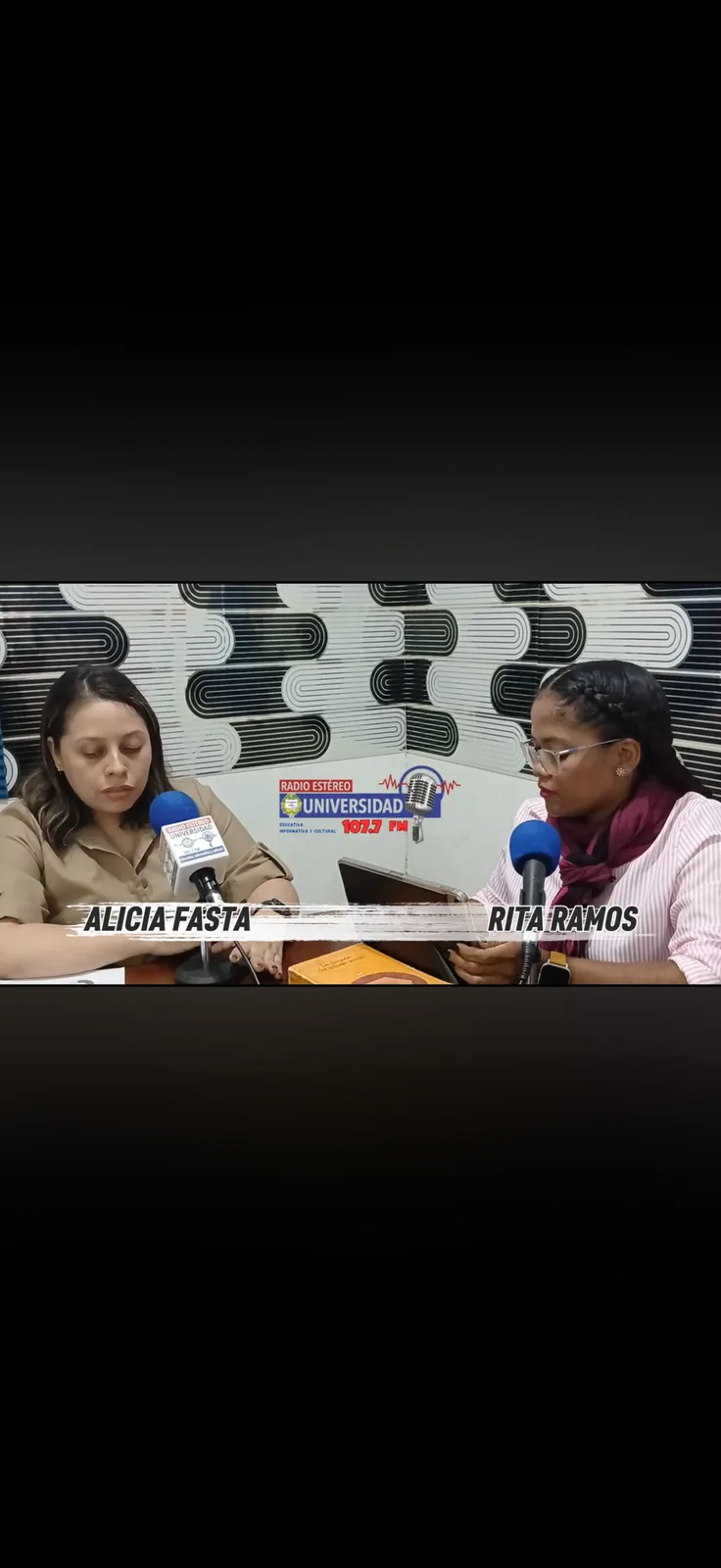 Alicia Fasta conversa en Radio Estéreo Universidad 107.7 FM junto a Rita Ramos